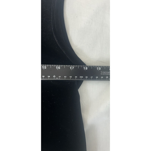 Vintage My Michelle Black Velvet Sleeveless Top Sz M 90 Whimsygoth Goth Festival - Picture 4 of 6